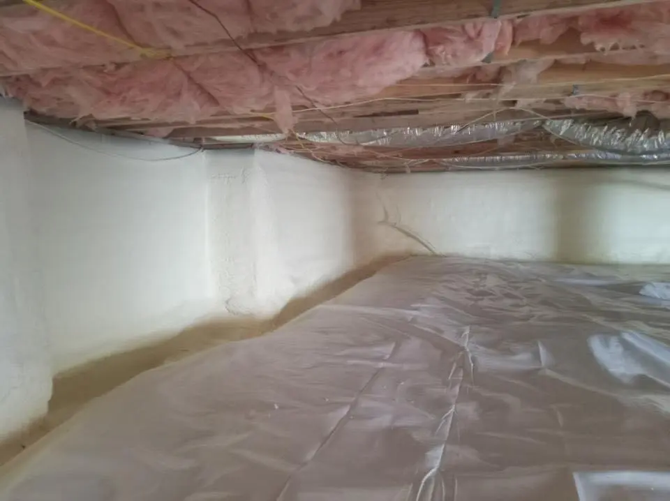 Crawl space encapsulation with closed-cell spray foam for Spray Foam Roofing Repair in Carlisle